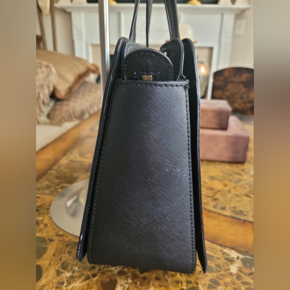 Kate Spade Black Leather Tote Bag - Picture 4 of 9